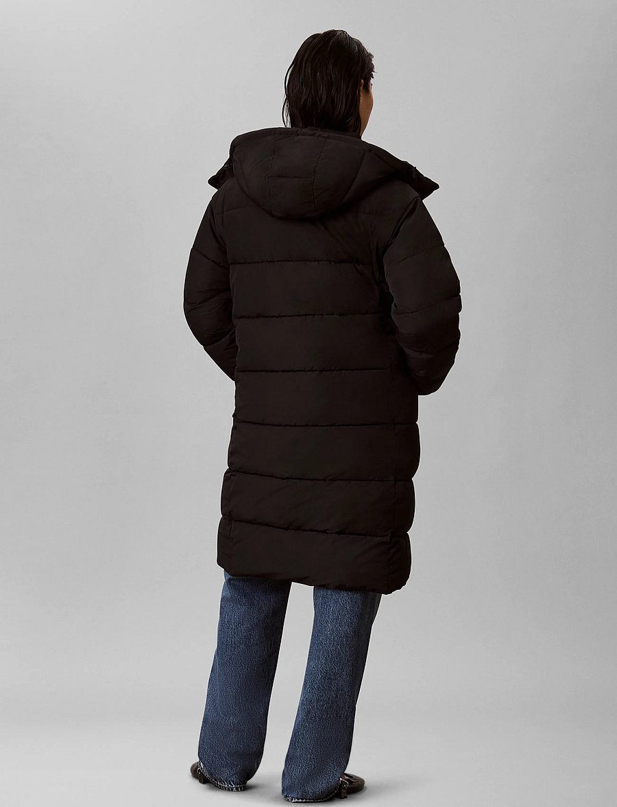 Calvin Klein Jeans - MATTE MW LONG PUFFER - vinterjakker - black - 2