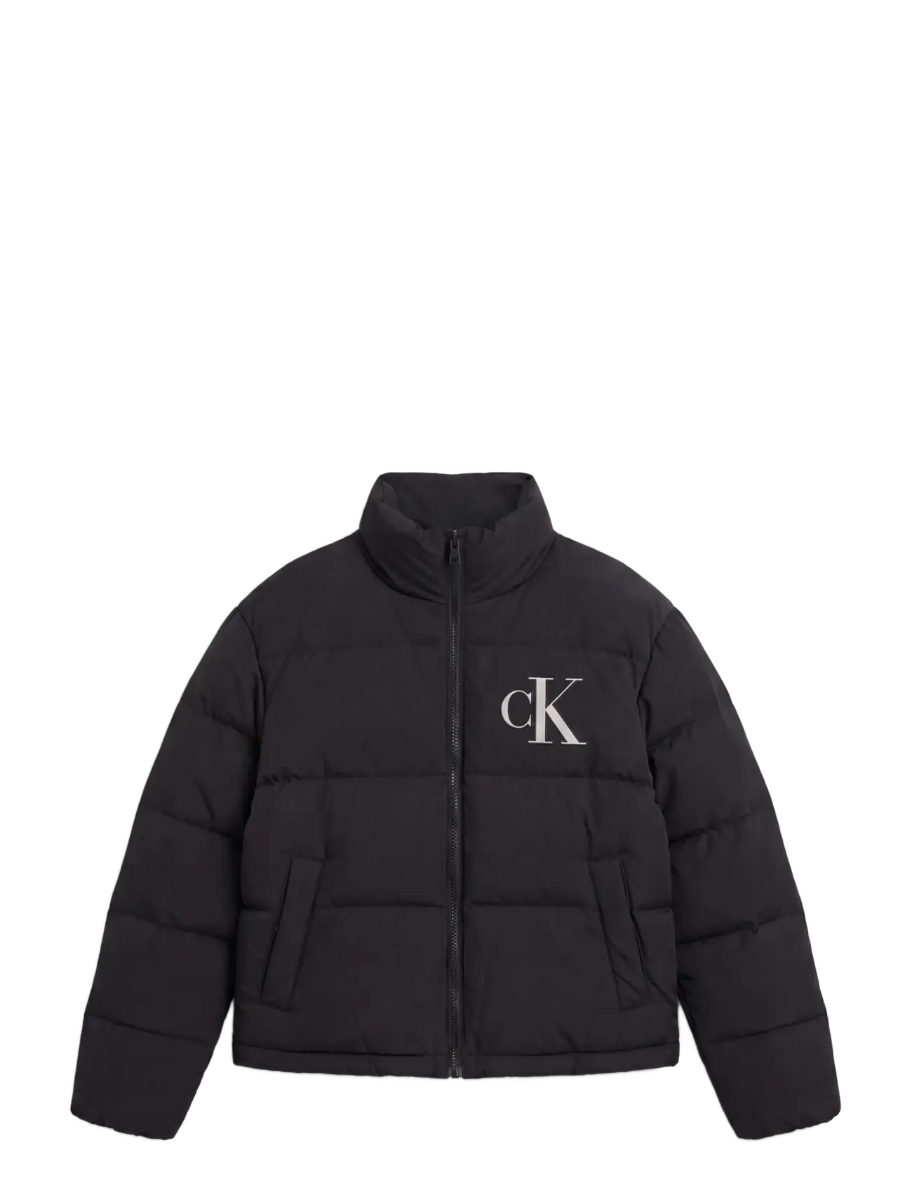 Calvin Klein Jeans - MATTE MW PATCH LOGO DOWN PUFFER - vinterjakker - black - 1