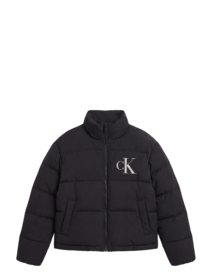 Calvin Klein Jeans - MATTE MW PATCH LOGO DOWN PUFFER - winterjacken - black - 1