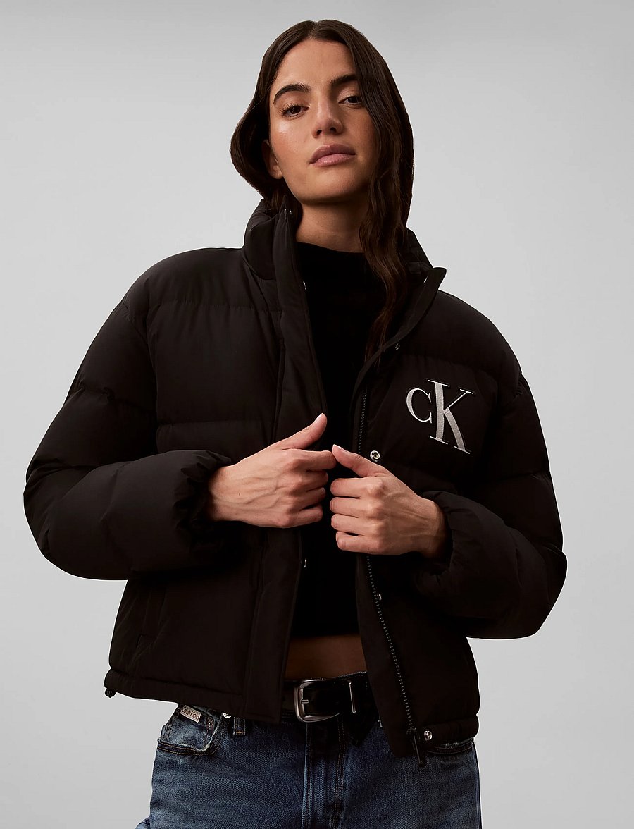 Calvin Klein Jeans - MATTE MW PATCH LOGO DOWN PUFFER - winterjacken - black - 5