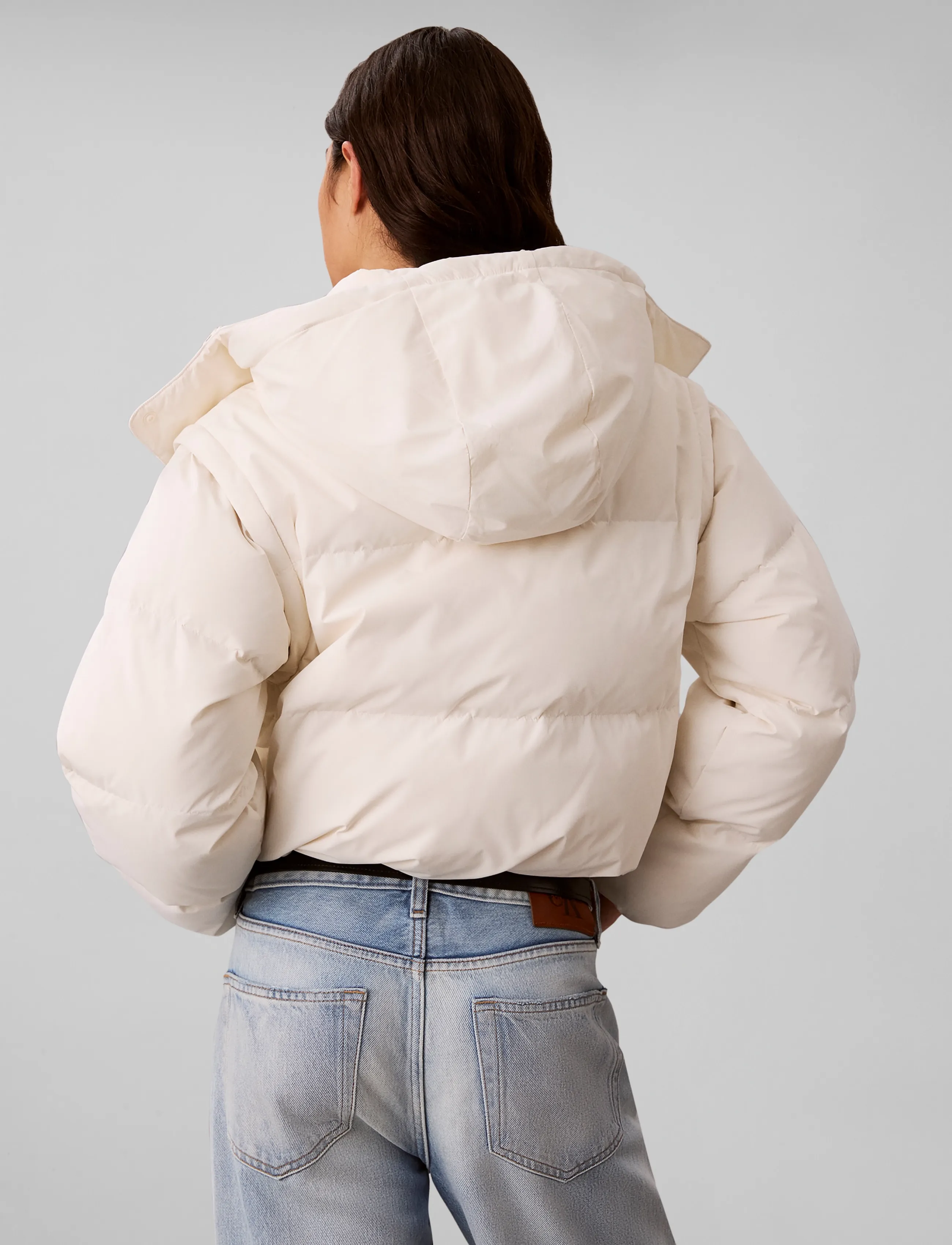 Matte Detachable Slv Short Down 2
