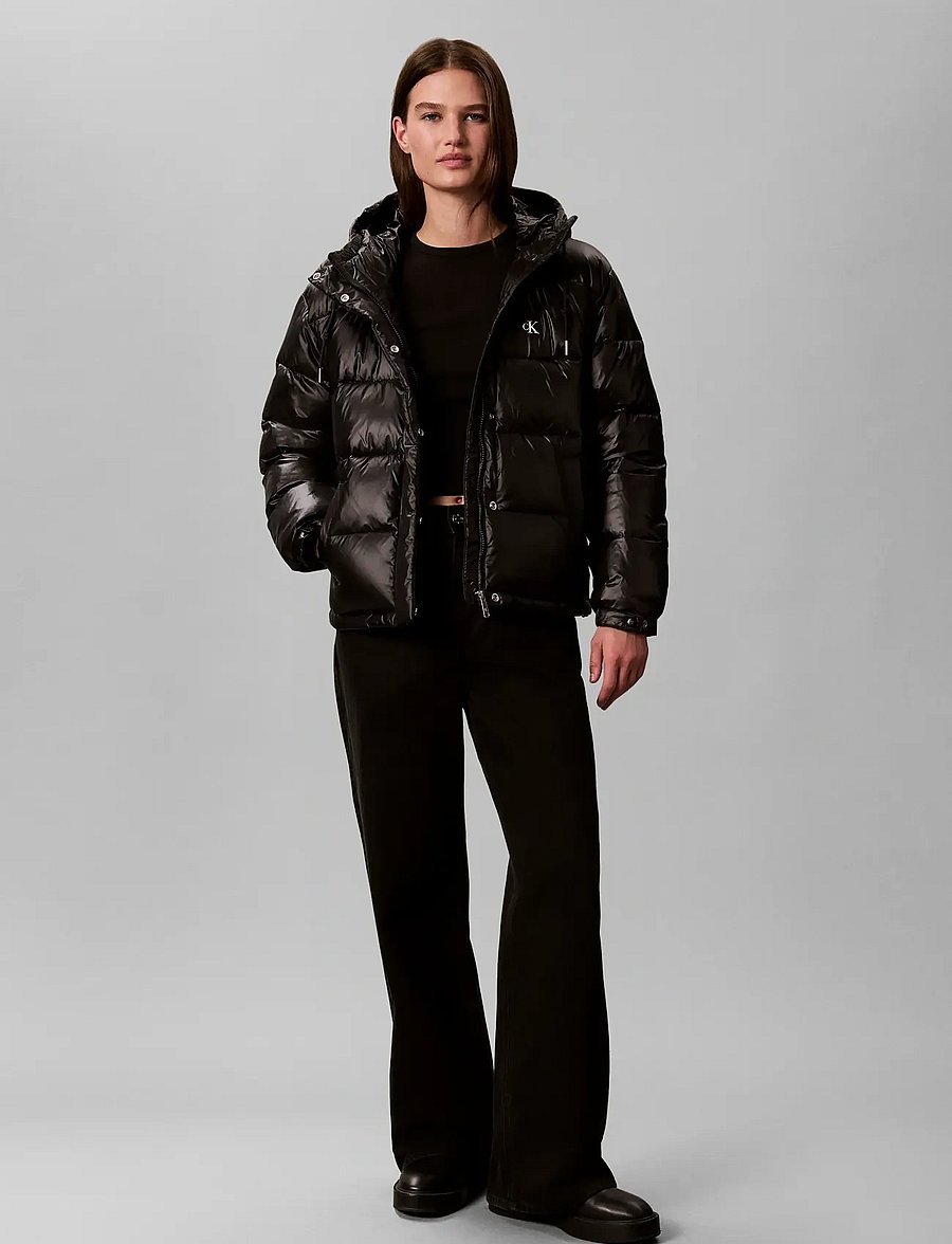 Calvin Klein Jeans - SHINE MW CLASSIC PUFFER - winterjacken - black - 0