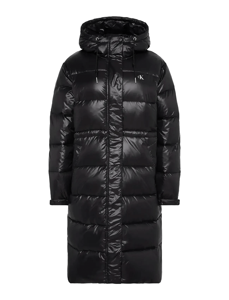 Calvin Klein Jeans - SHINE MW LONG PUFFER - winter jackets - black - 1