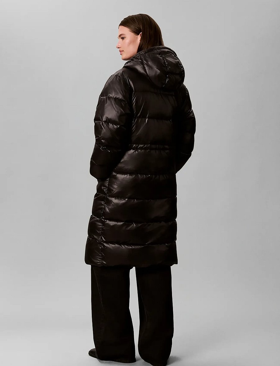 Calvin Klein Jeans - SHINE MW LONG PUFFER - winter jackets - black - 2