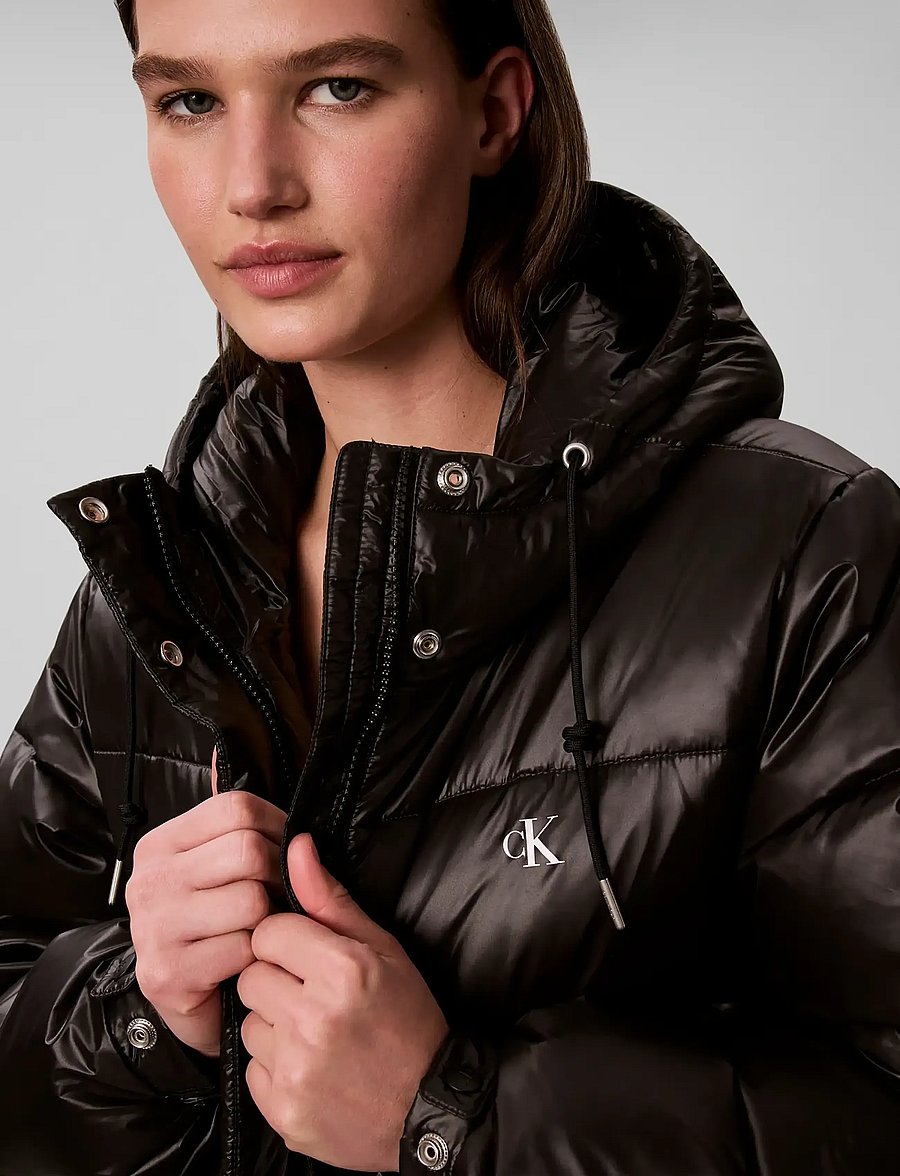 Calvin Klein Jeans - SHINE MW LONG PUFFER - winter jackets - black - 4