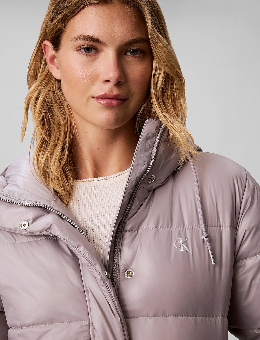 Calvin Klein Jeans - SHINE MW LONG PUFFER - winterjacken - flat gray - 4