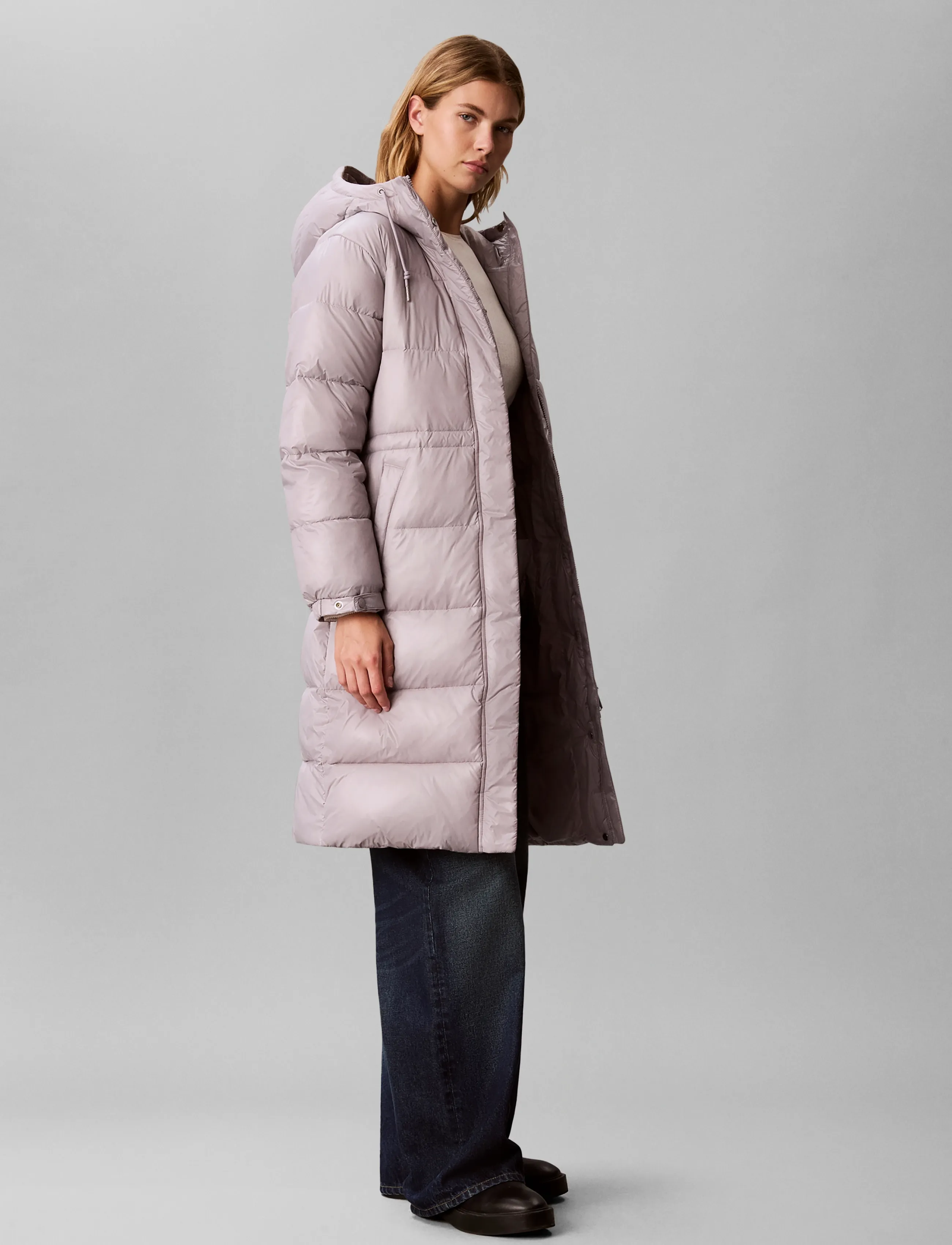 Calvin Klein Jeans - SHINE MW LONG PUFFER - winterjacken - flat gray - 5