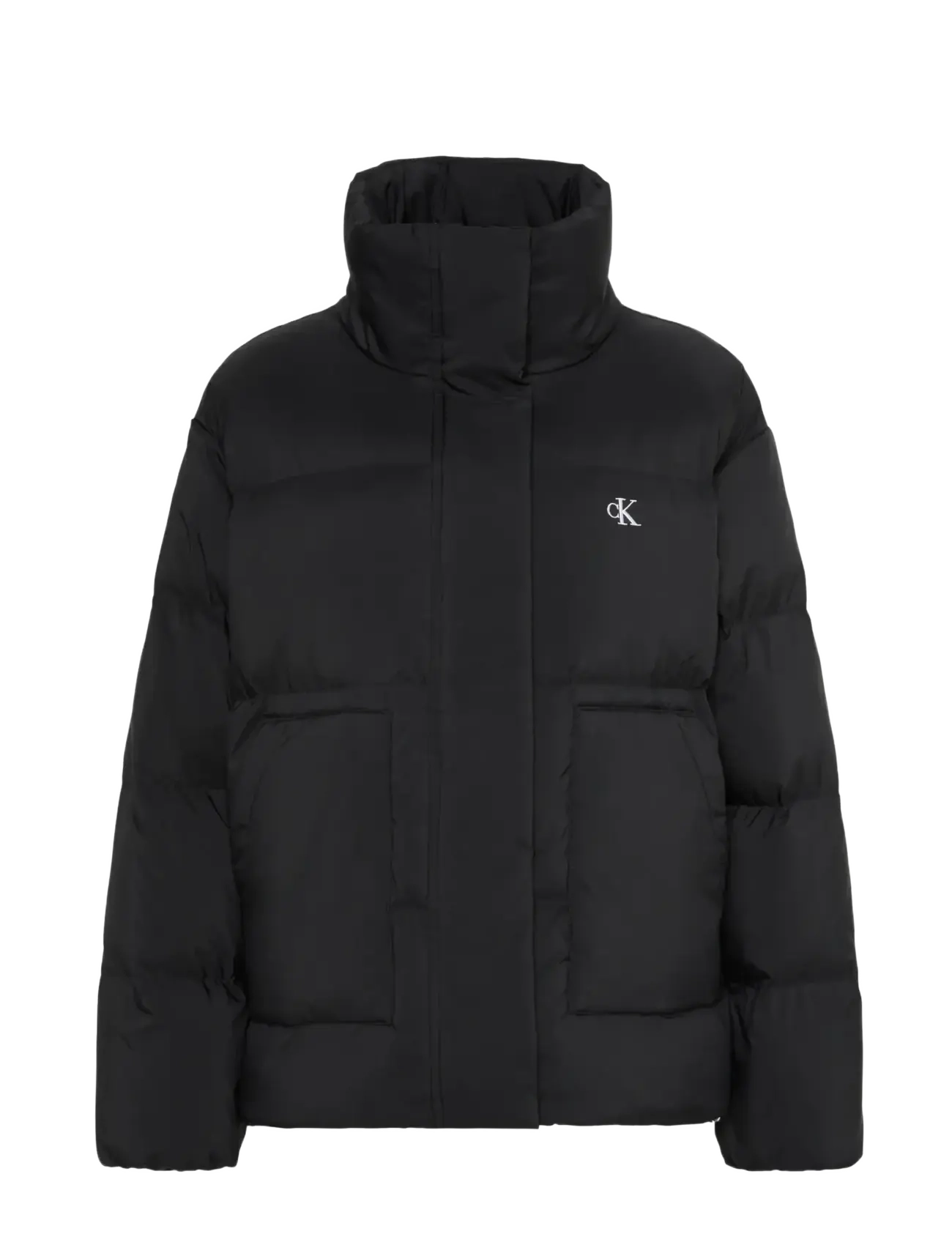 Calvin Klein Jeans - MW RELAXED STAND COLLAR DOWN PUF - black - 1