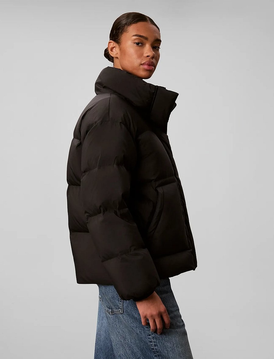 Calvin Klein Jeans - MW RELAXED STAND COLLAR DOWN PUF - talvejoped - black - 5