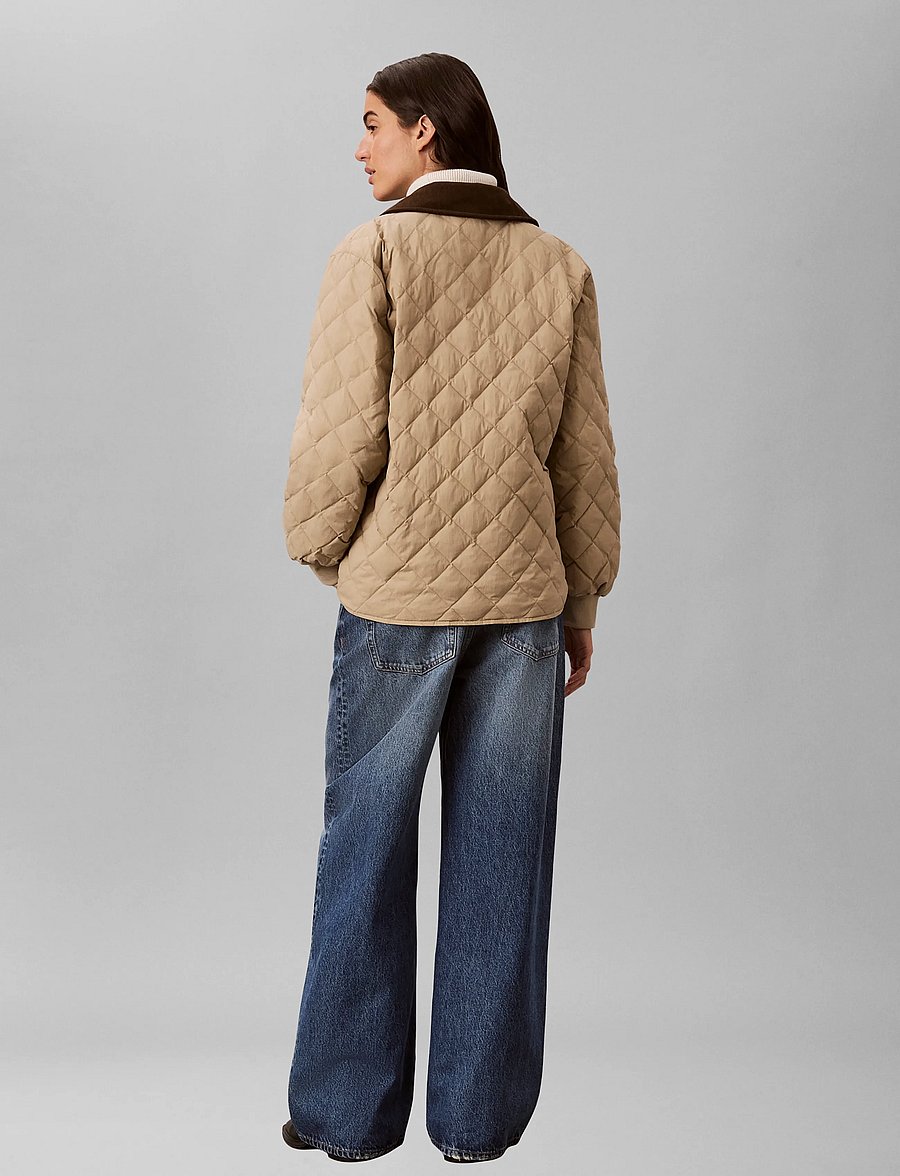 Calvin Klein Jeans - LW MID DOWN QUILTED LINER JACKET - forårsjakker - crockery - 2