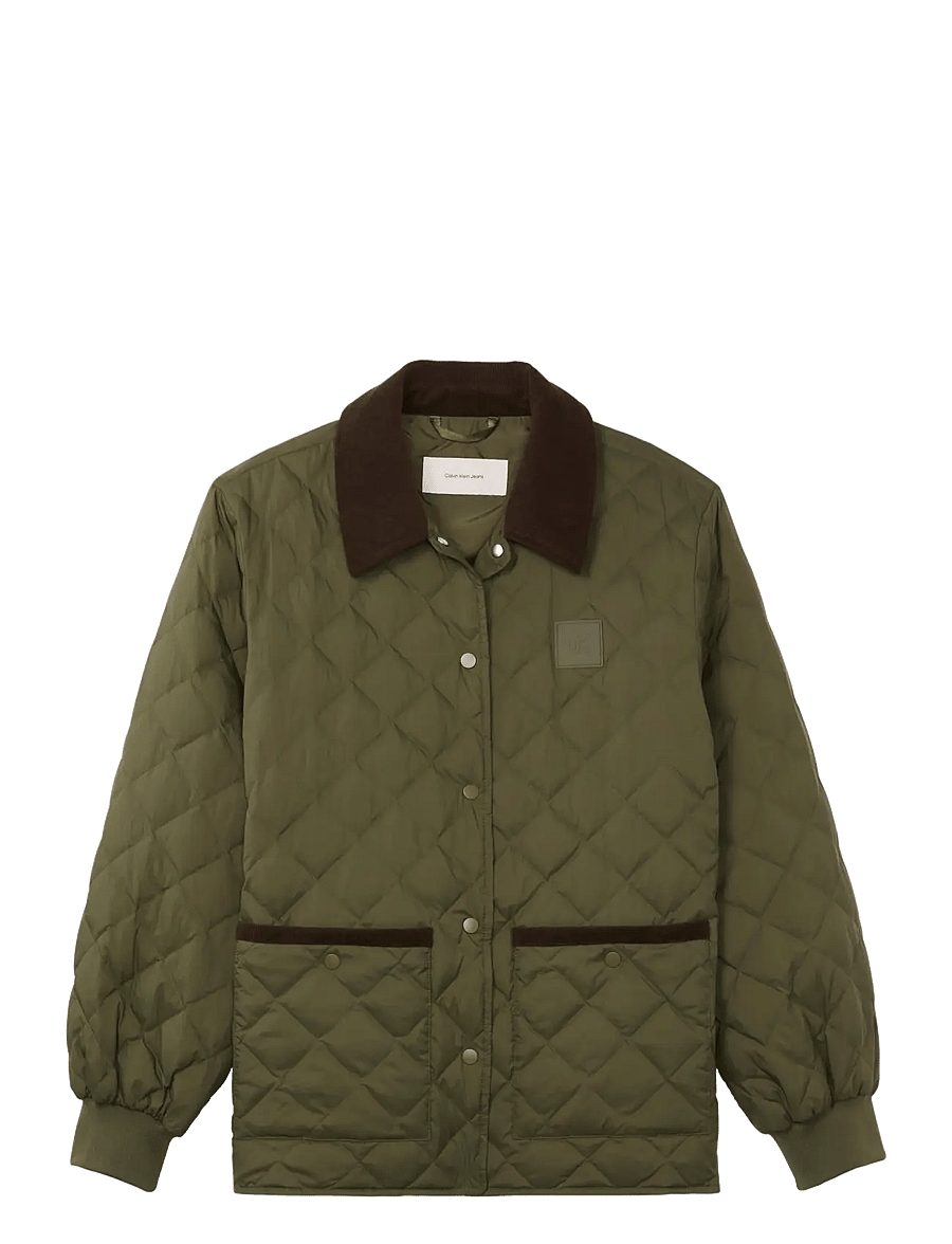 Calvin Klein Jeans - LW MID DOWN QUILTED LINER JACKET - forårsjakker - olive night - 1