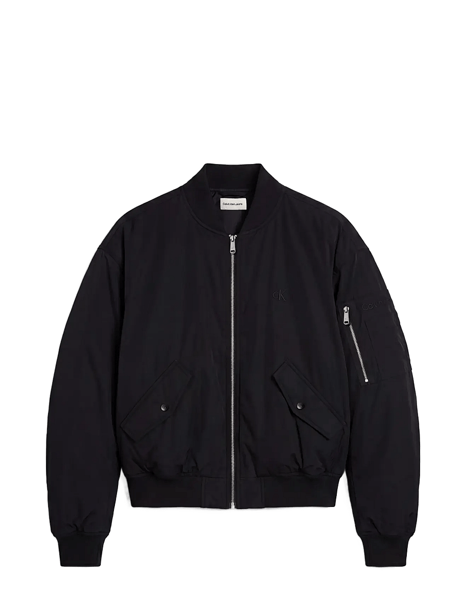 Calvin Klein Jeans - NYLON SHORT FILLED BOMBER - winter jackets - black - 1