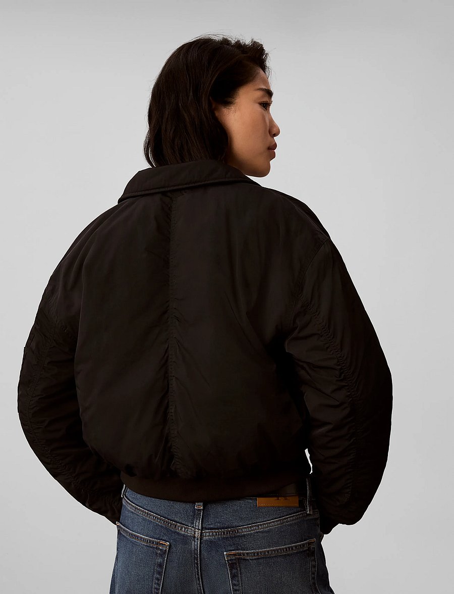 Calvin Klein Jeans - NYLON SHORT FILLED BOMBER - winter jackets - black - 2