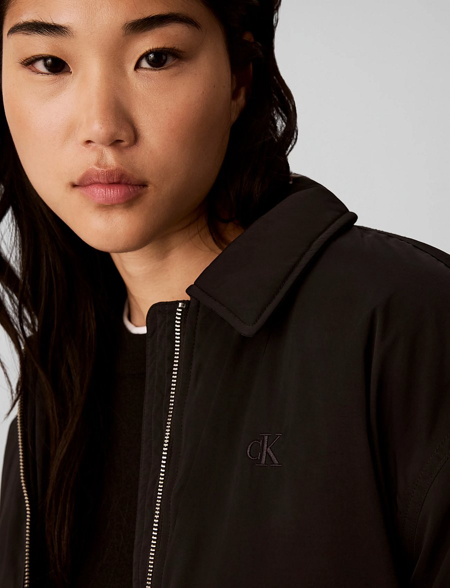 Calvin Klein Jeans - NYLON SHORT FILLED BOMBER - winter jackets - black - 4