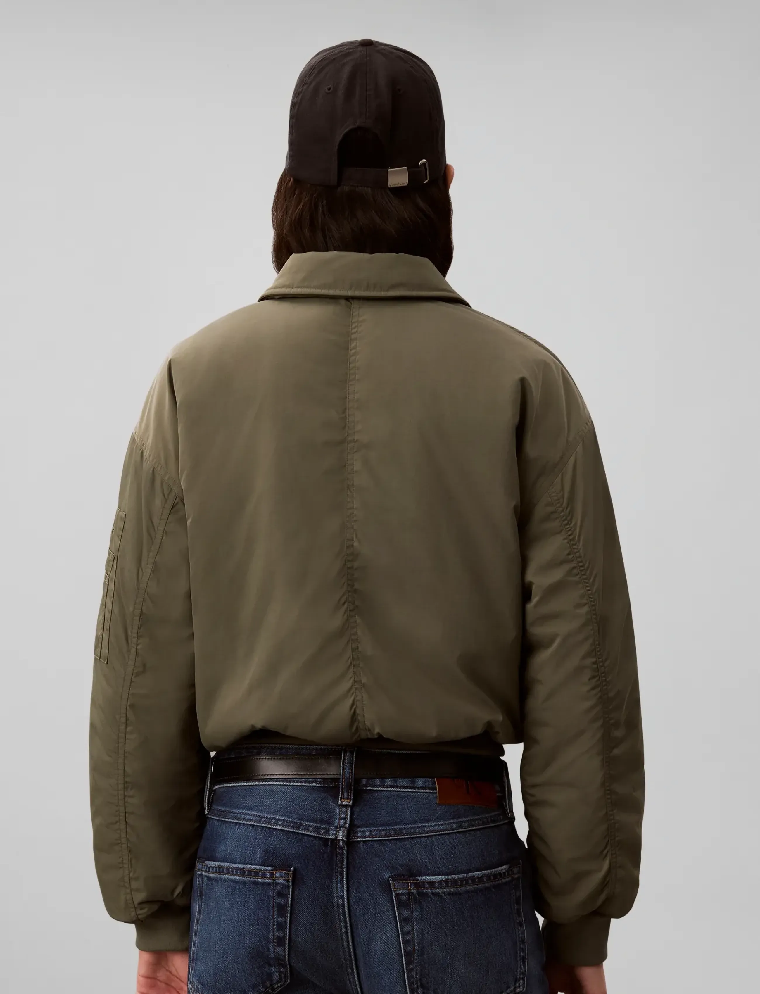 Calvin Klein Jeans - NYLON SHORT FILLED BOMBER - dusty olive - 2