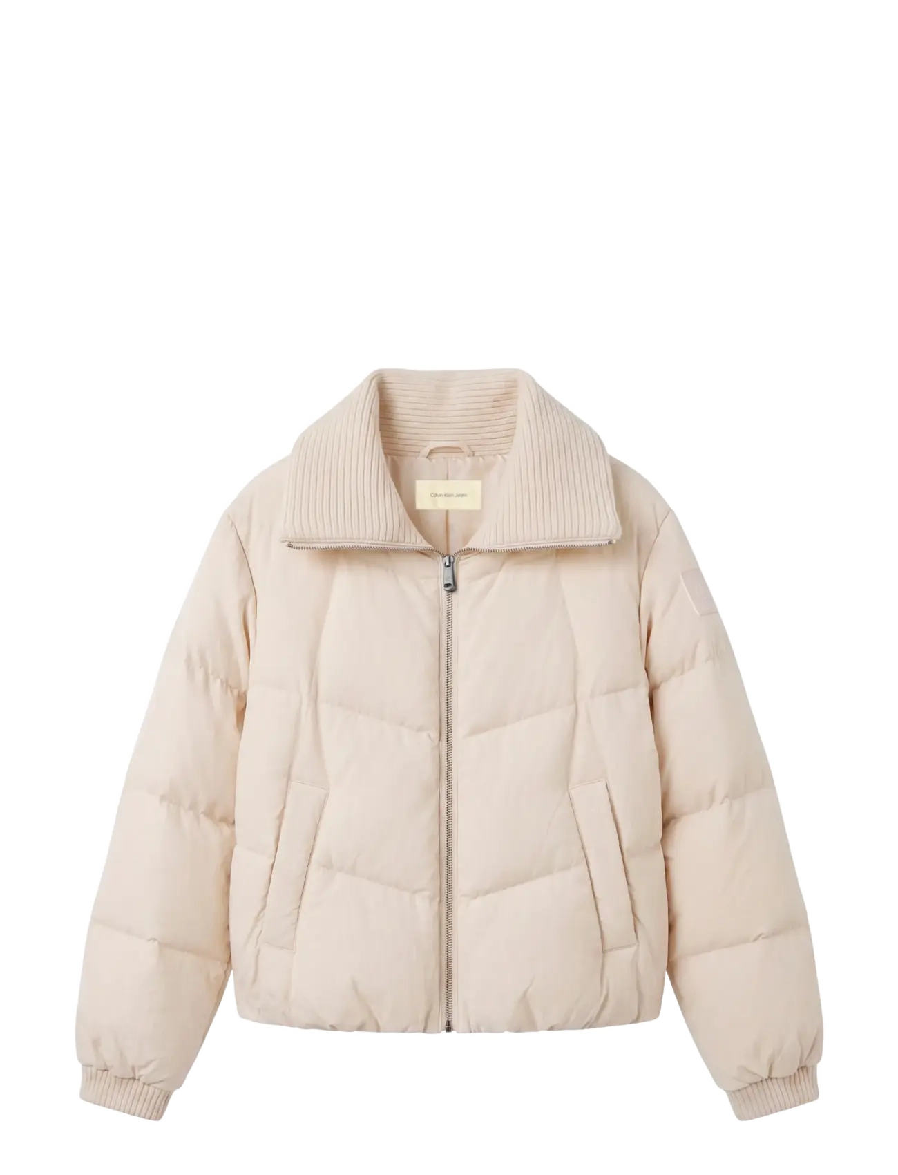 Calvin Klein Jeans - NOVELTY QUILTED MW SHORT DOWN PU - white sand - 1