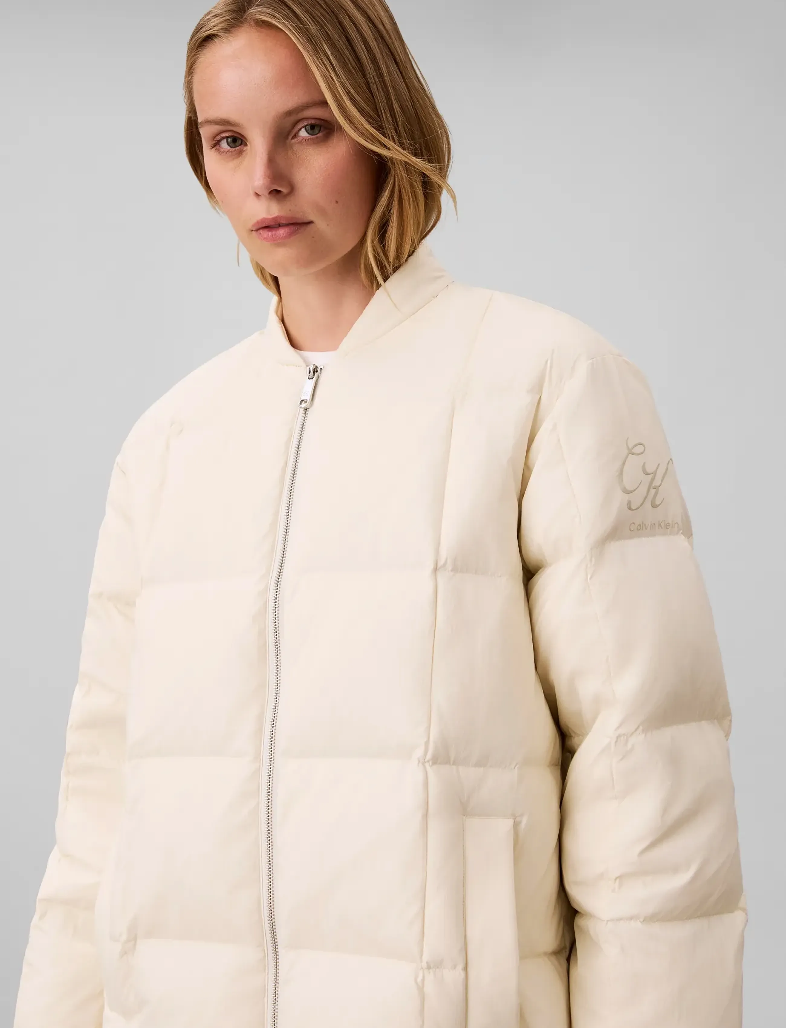 Calvin Klein Jeans - MATTE MID PUFFER WITH SCARF - turtledove - 3