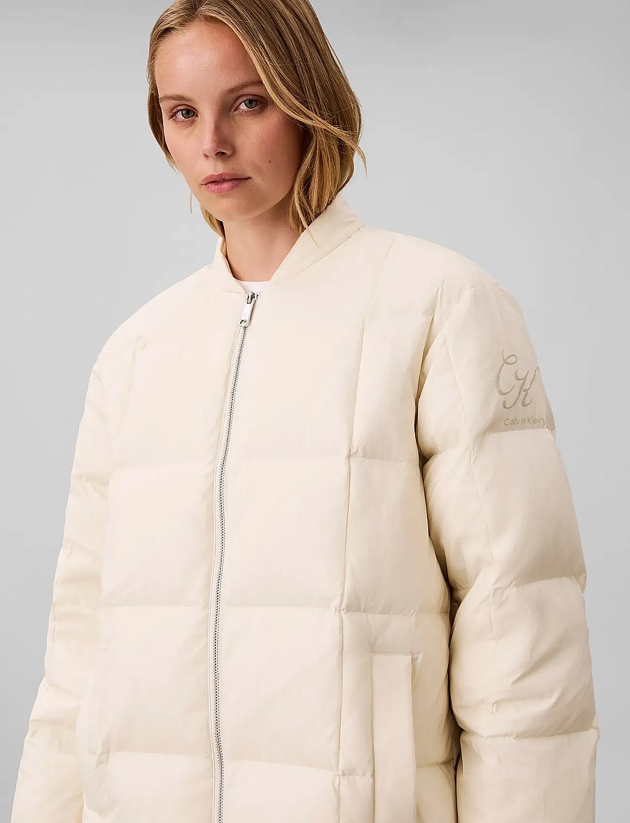 Calvin Klein Jeans - MATTE MID PUFFER WITH SCARF - winterjacken - turtledove - 3