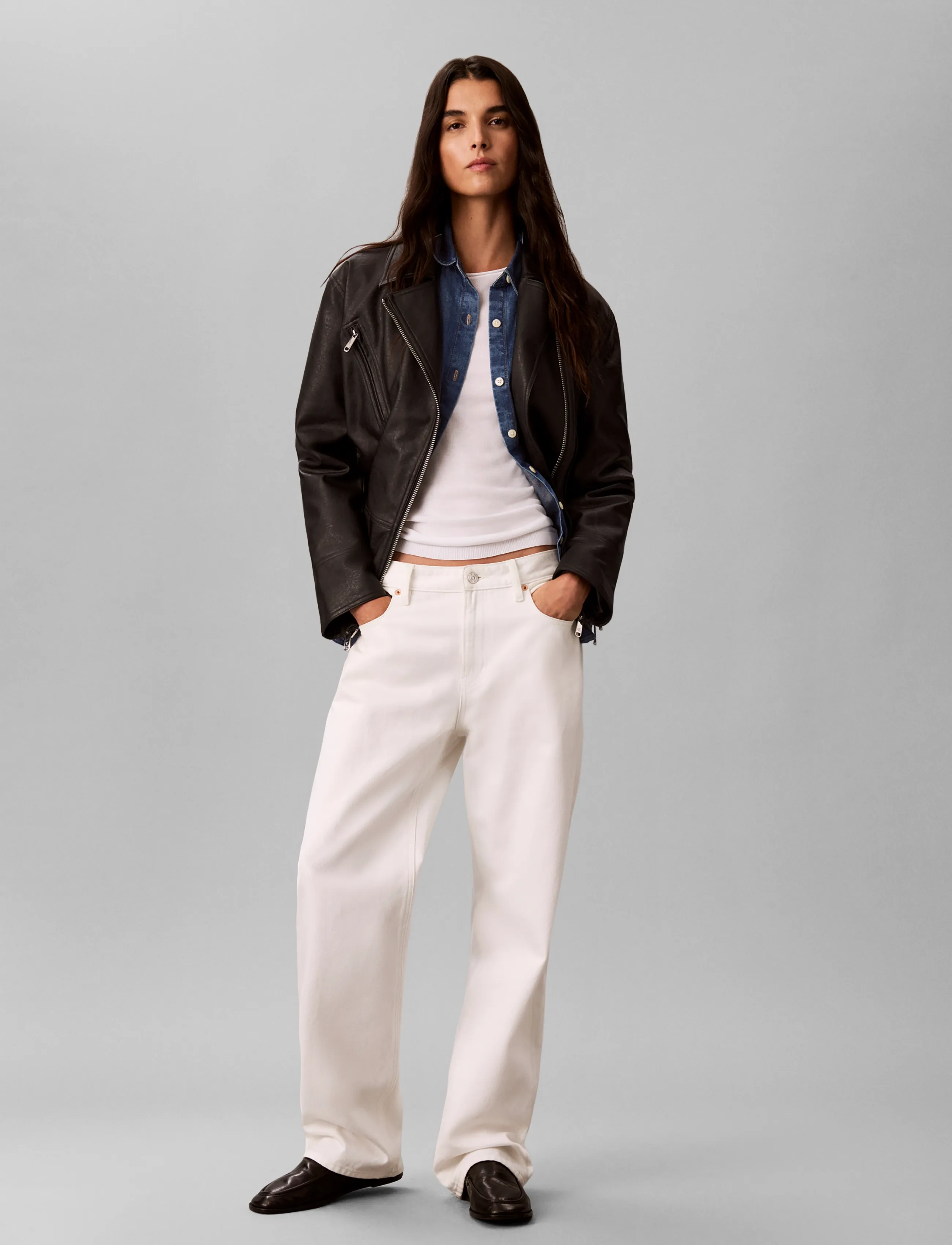 Faux Leather Moto