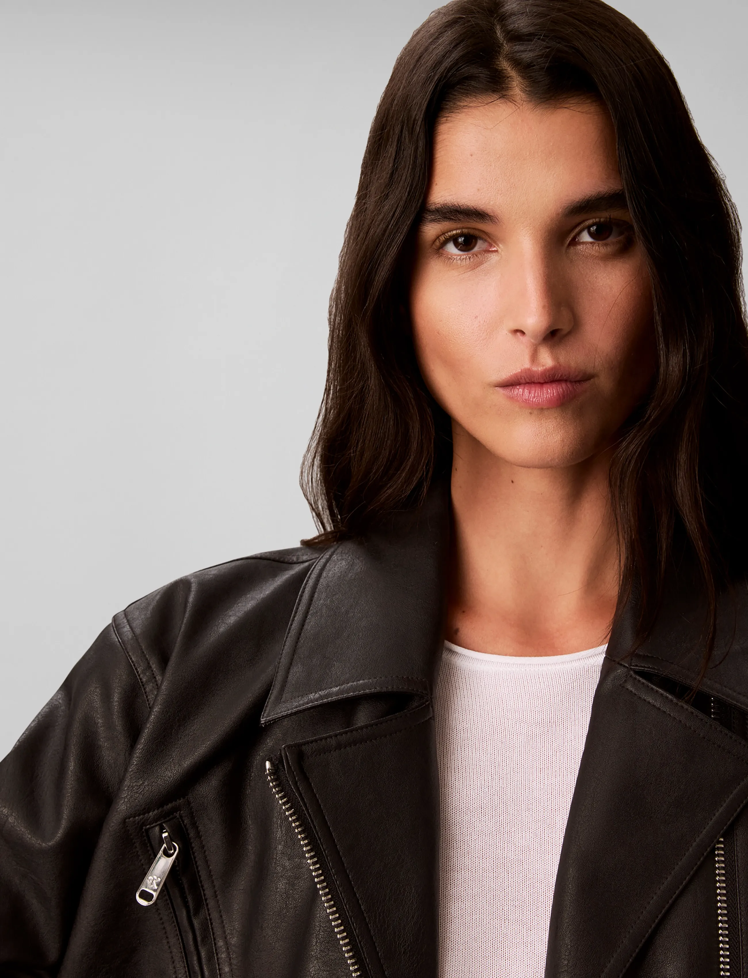 Calvin Klein Jeans Faux Leather Moto skinnjackor dam – bild 4