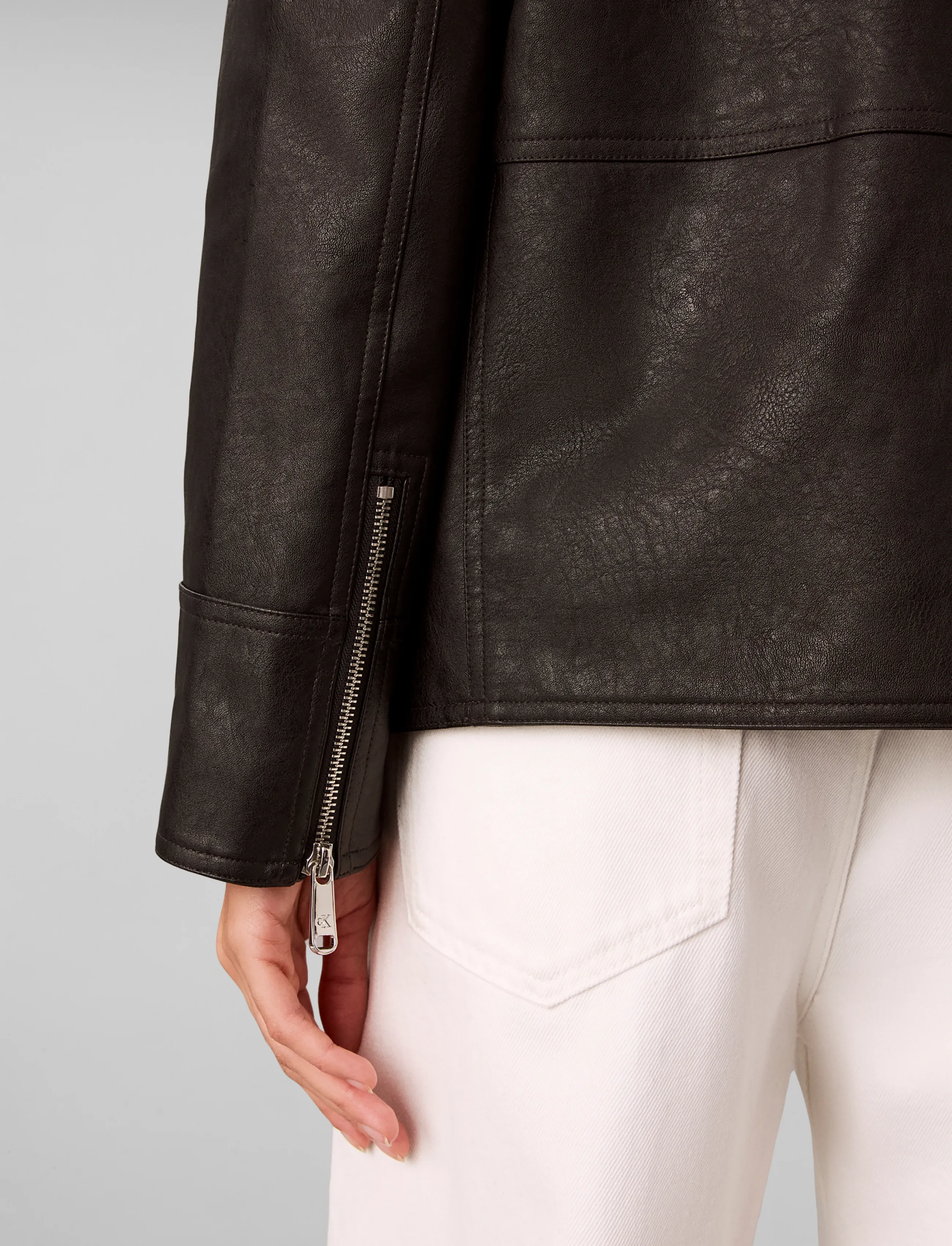 Calvin Klein Jeans Faux Leather Moto skinnjackor dam – bild 6