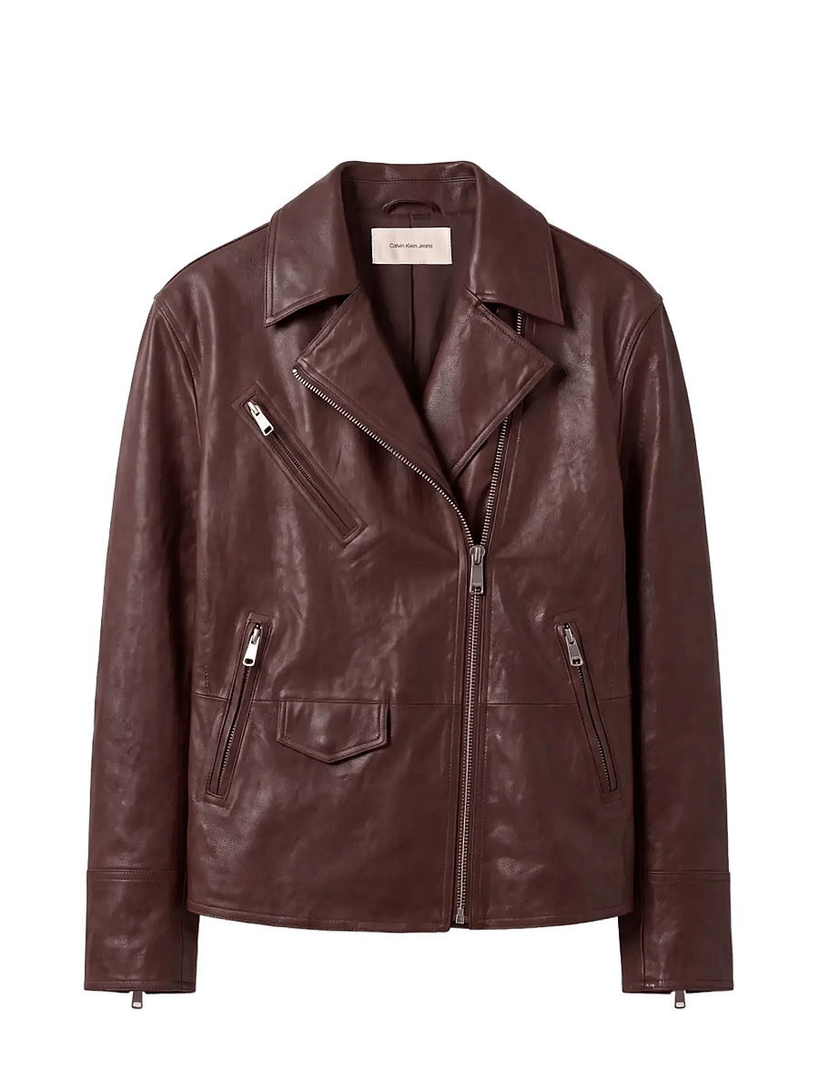 Calvin Klein Jeans - FAUX LEATHER MOTO - lette jakker - brown cork - 1