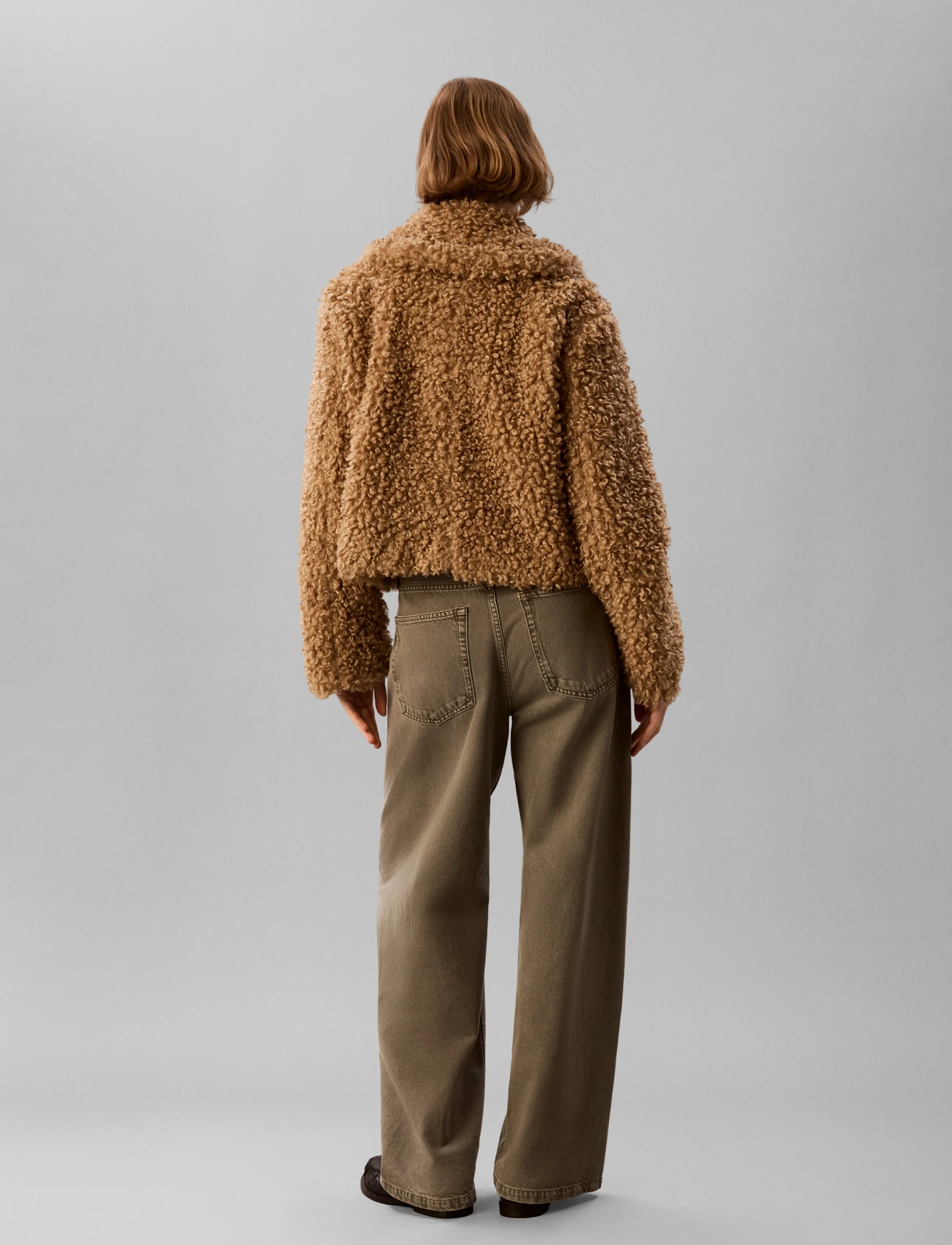 Calvin Klein Jeans - FAUX TEDDY COLLAR JACKET - tigers eye - 2