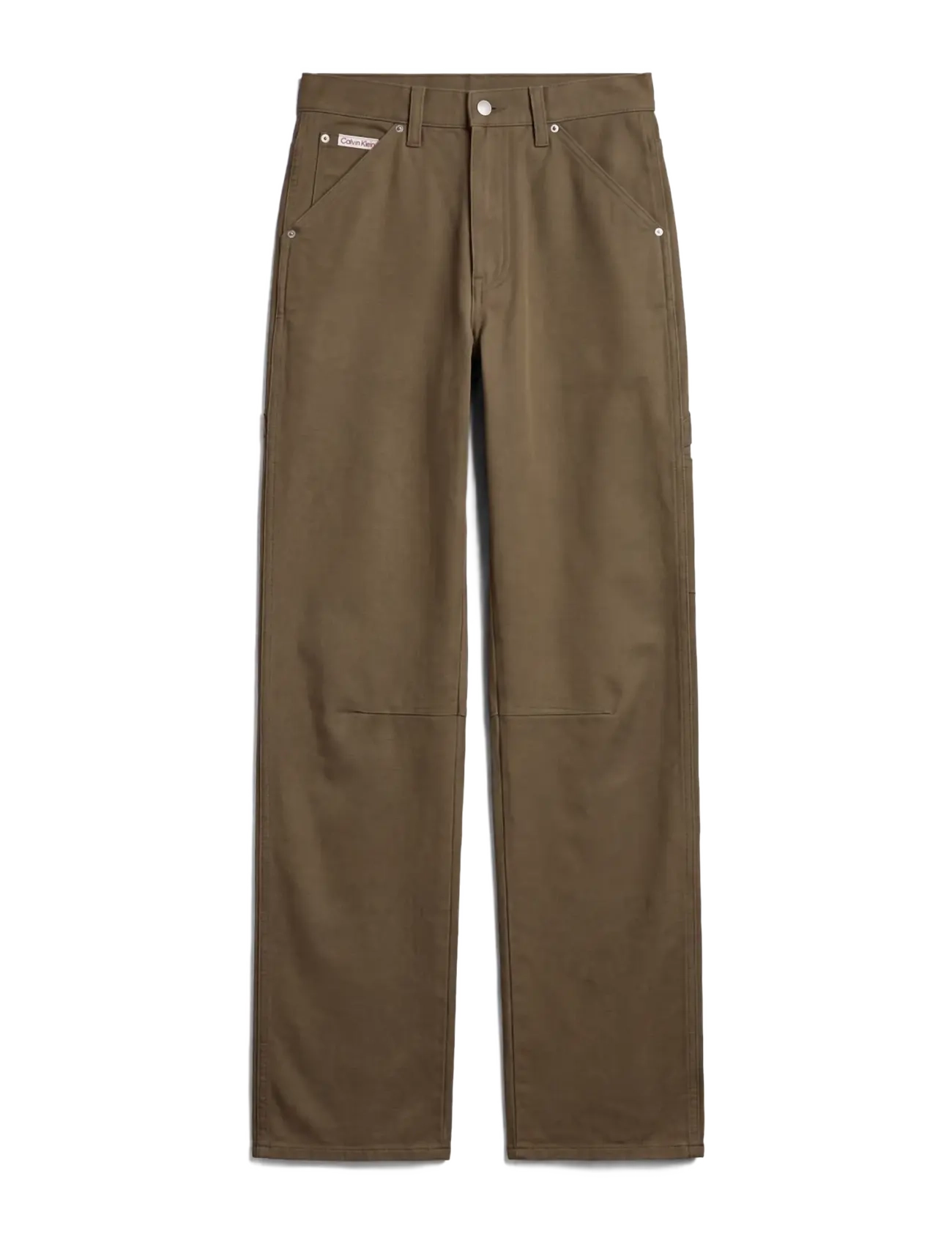Calvin Klein Jeans - HRTG LBL MW CT TWILL PAINTER PNT - dusty olive - 1