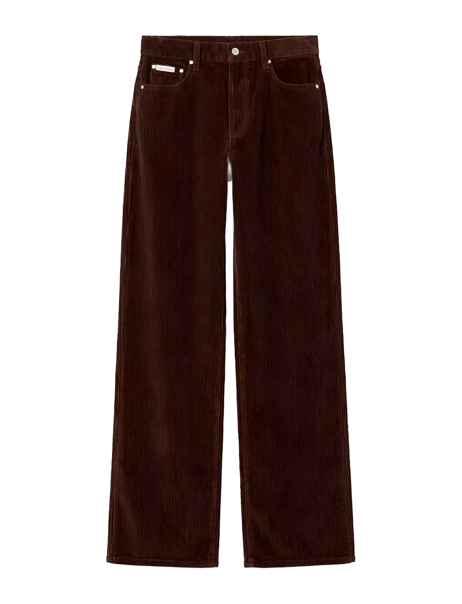 Calvin Klein Jeans - CORDUROY WIDE LEG PANTS - corduroy pants - brown cork - 1