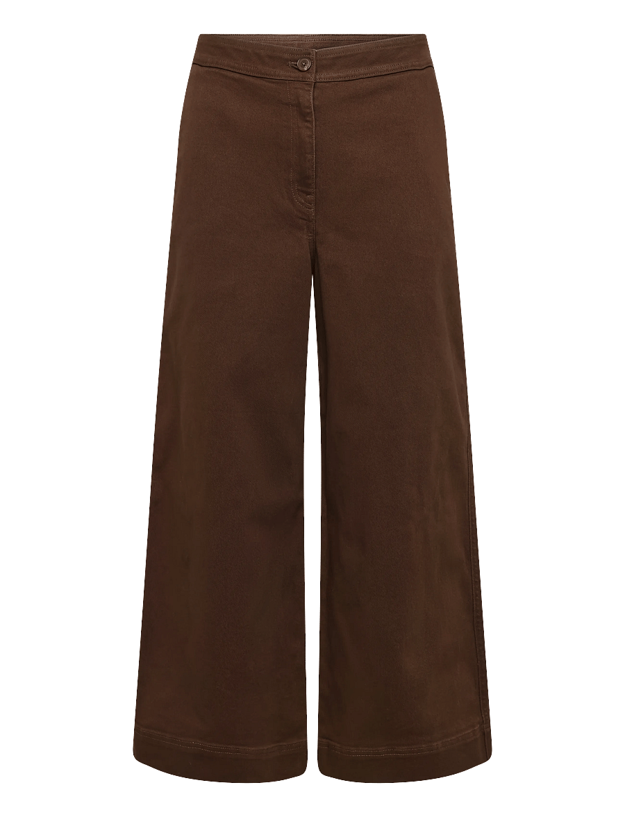 Calvin Klein Jeans - COTTON TWILL ALINE PANT - vida byxor - brown cork - 0