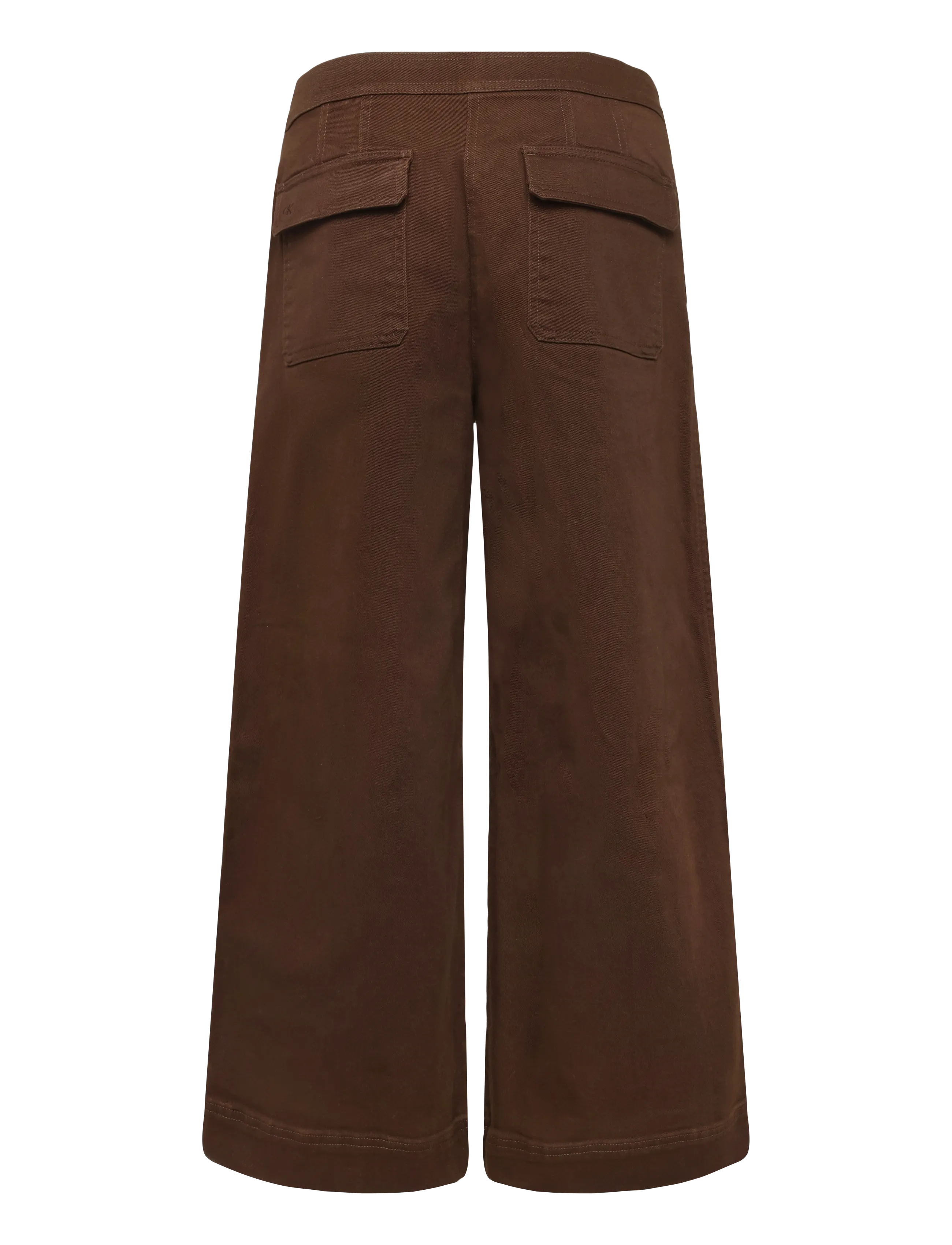 Calvin Klein Jeans - COTTON TWILL ALINE PANT - vida byxor - brown cork - 1