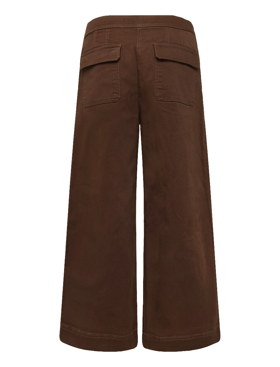 Calvin Klein Jeans - COTTON TWILL ALINE PANT - vida byxor - brown cork - 1