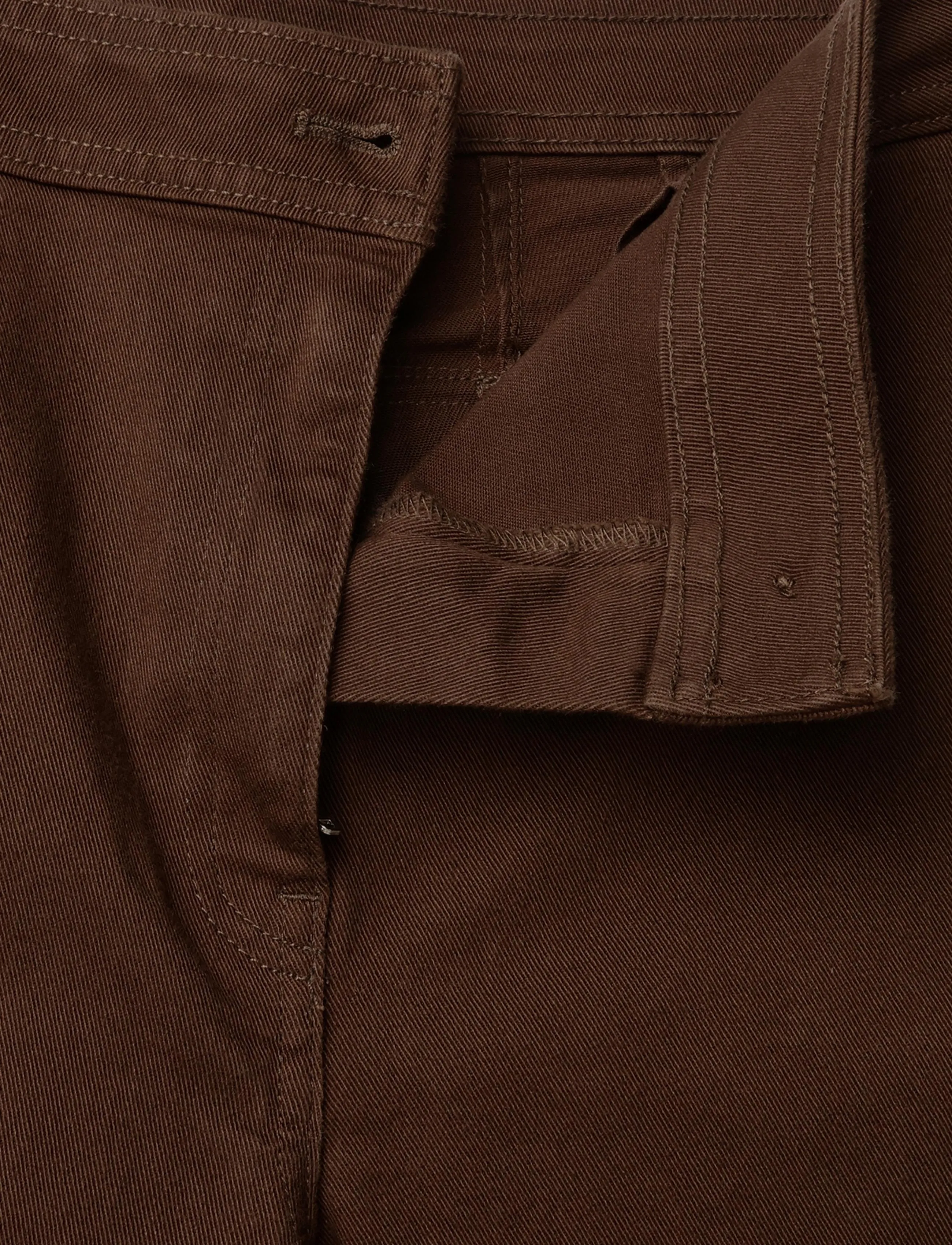Calvin Klein Jeans - COTTON TWILL ALINE PANT - vida byxor - brown cork - 3