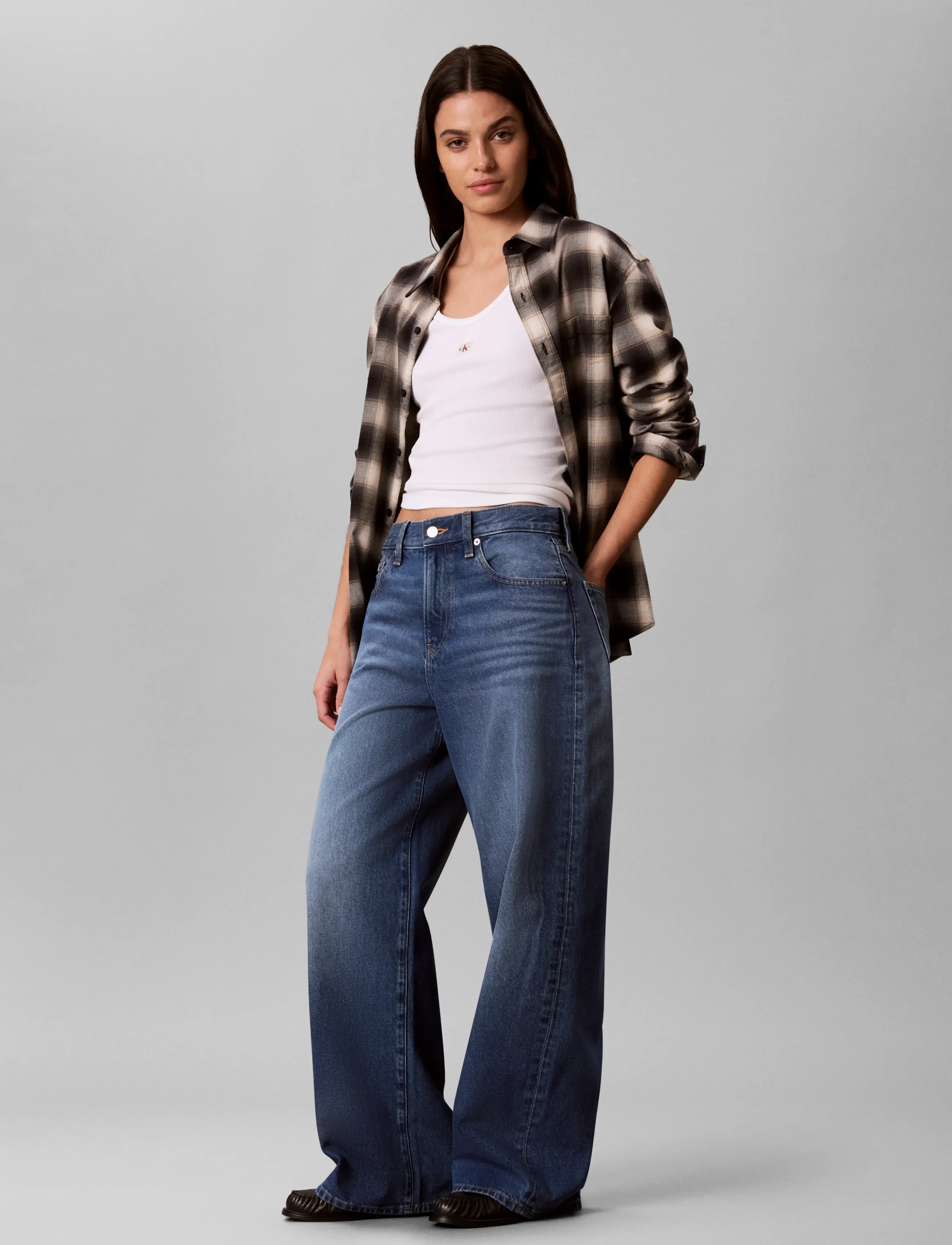 Calvin Klein Jeans - RELAXED WIDE LEG INDIGO BAY - hosen mit weitem bein - indigo bay - 5