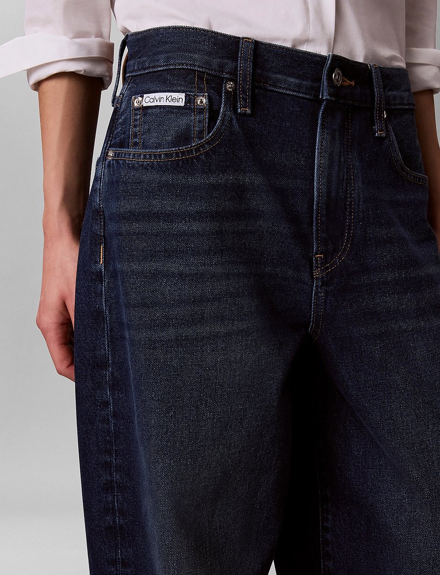 Calvin Klein Jeans - RELAXED WIDE LEG MERLOT BLUE - brede jeans - merlot blue - 4