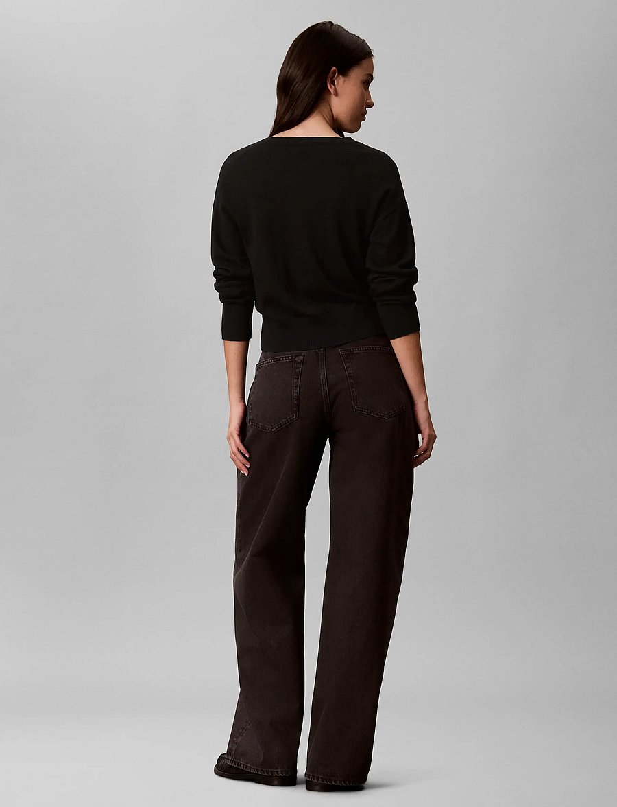 Calvin Klein Jeans - RELAXED WIDE LEG WASHED NIGHT - wide leg jeans - washed night - 2