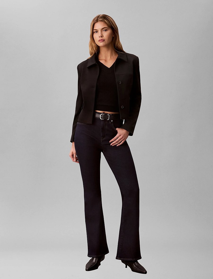 Calvin Klein Jeans - HIGH RISE FLARE CK CLASSIC RINSE - utsvängda jeans - ck classic rinse - 0