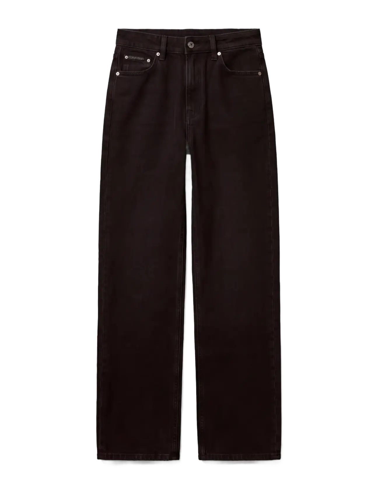 Calvin Klein Jeans - HIGH RISE LOOSE JEAN SOFT BLACK - soft black - 1