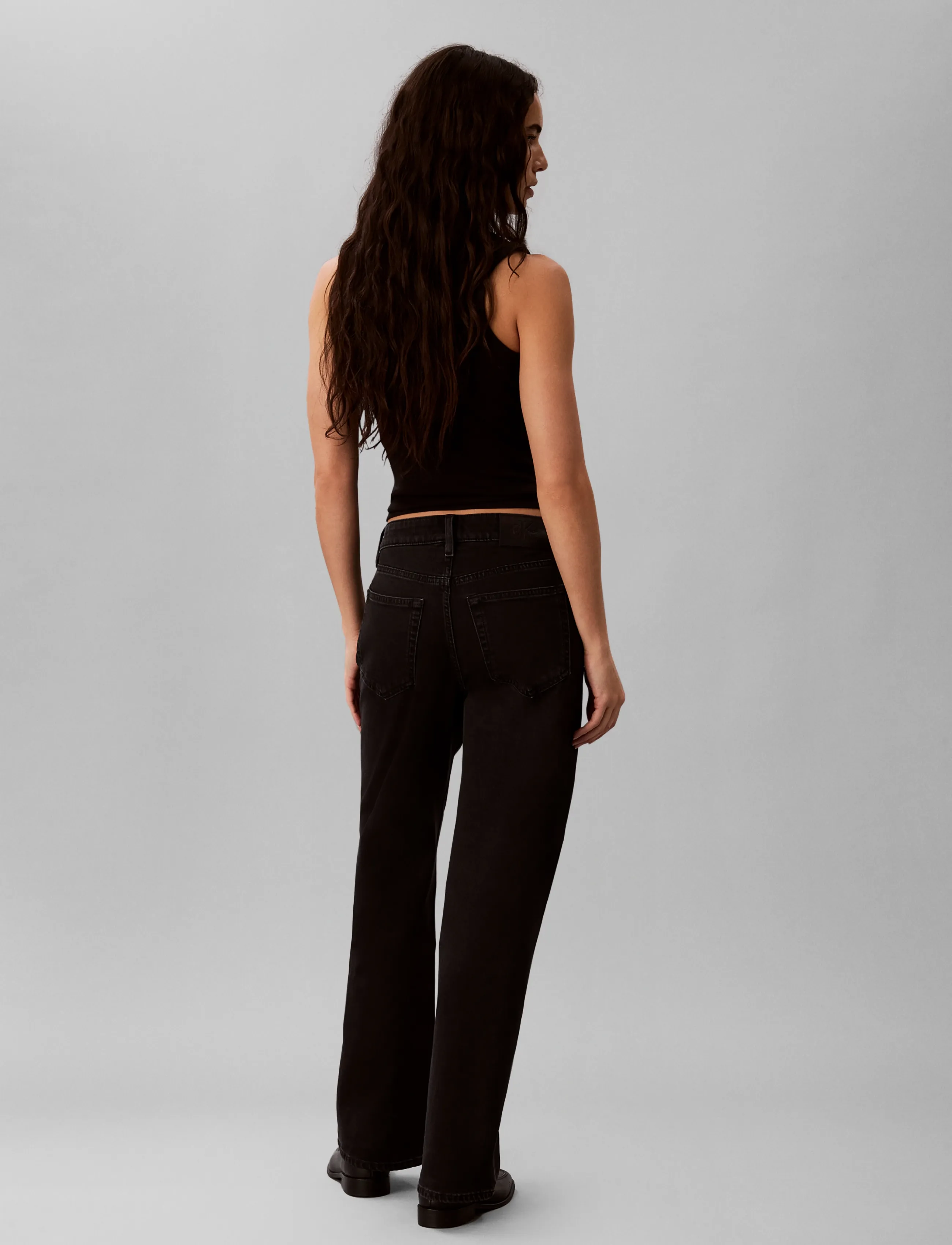 Calvin Klein Jeans - HIGH RISE LOOSE JEAN SOFT BLACK - soft black - 2