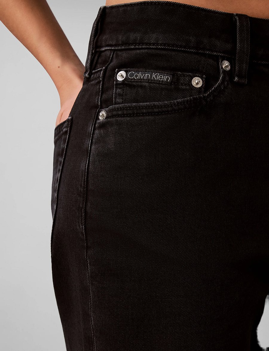 Calvin Klein Jeans - HIGH RISE LOOSE JEAN SOFT BLACK - vida jeans - soft black - 4
