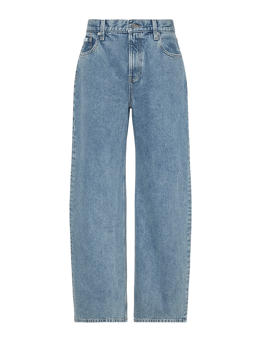 Calvin Klein Jeans - RELAXED BAGGY SILVERSTONE - laia säärega teksad - silverstone - 1