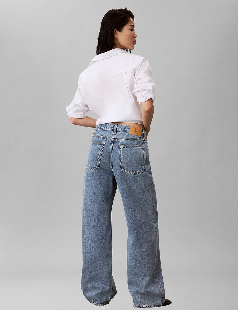 Calvin Klein Jeans - RELAXED BAGGY SILVERSTONE - laia säärega teksad - silverstone - 2