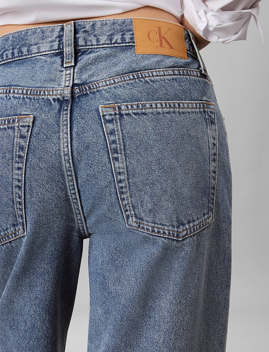 Calvin Klein Jeans - RELAXED BAGGY SILVERSTONE - laia säärega teksad - silverstone - 4
