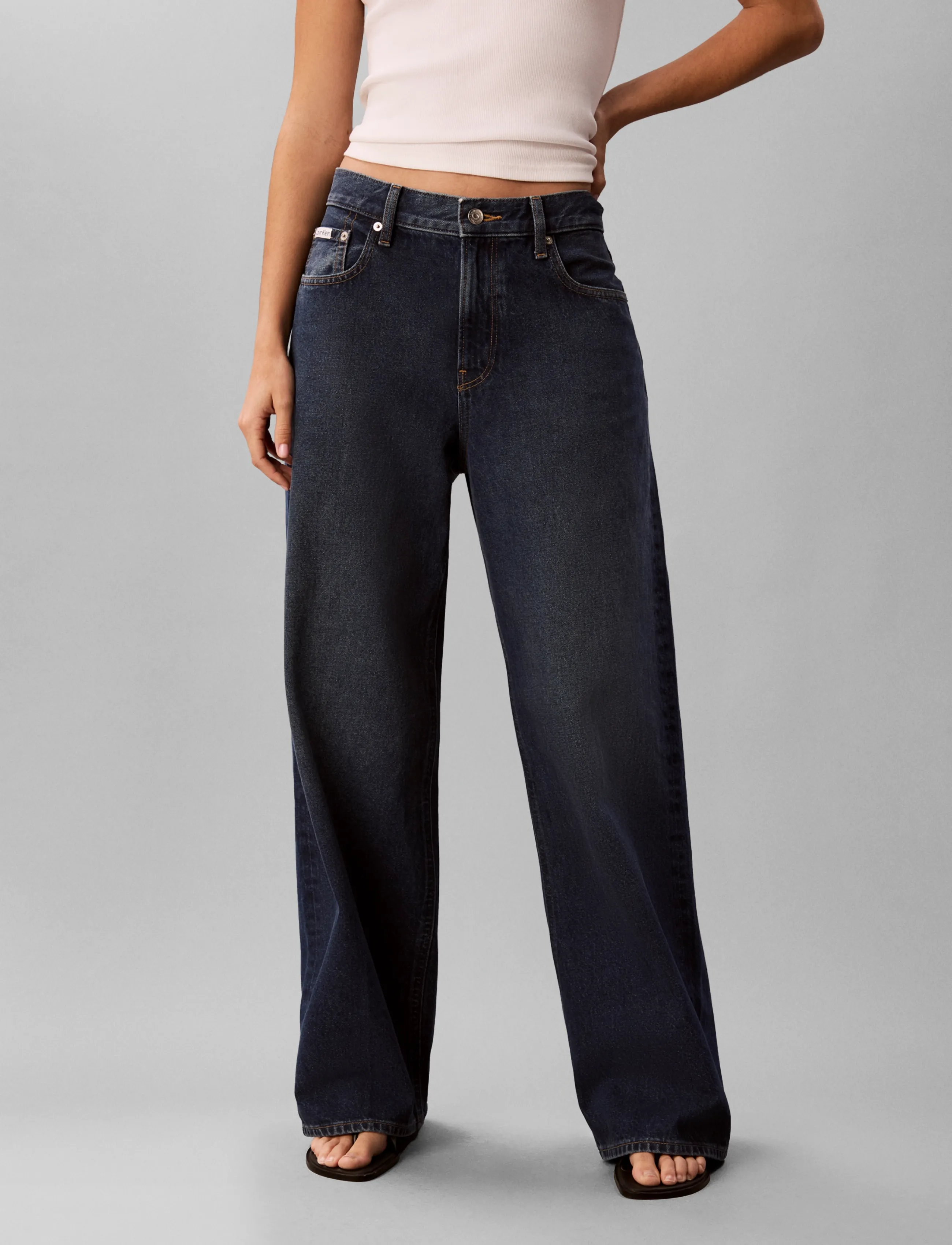 Calvin Klein Jeans - RELAXED BAGGY INDIGO RUSH - laia säärega teksad - indigo rush - 3