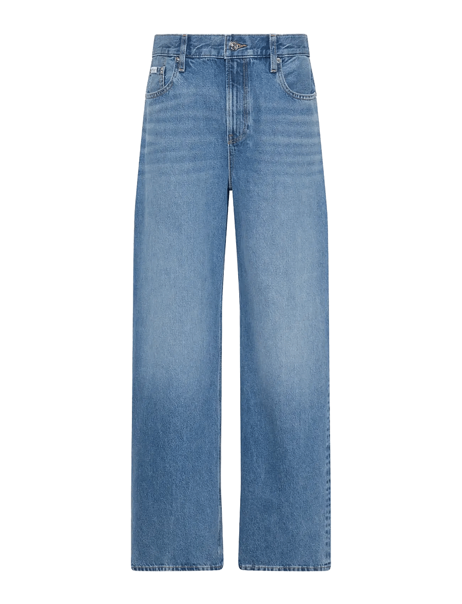 Calvin Klein Jeans - RELAXED BAGGY MYSTIC BLUE - laia säärega teksad - mystic blue - 1