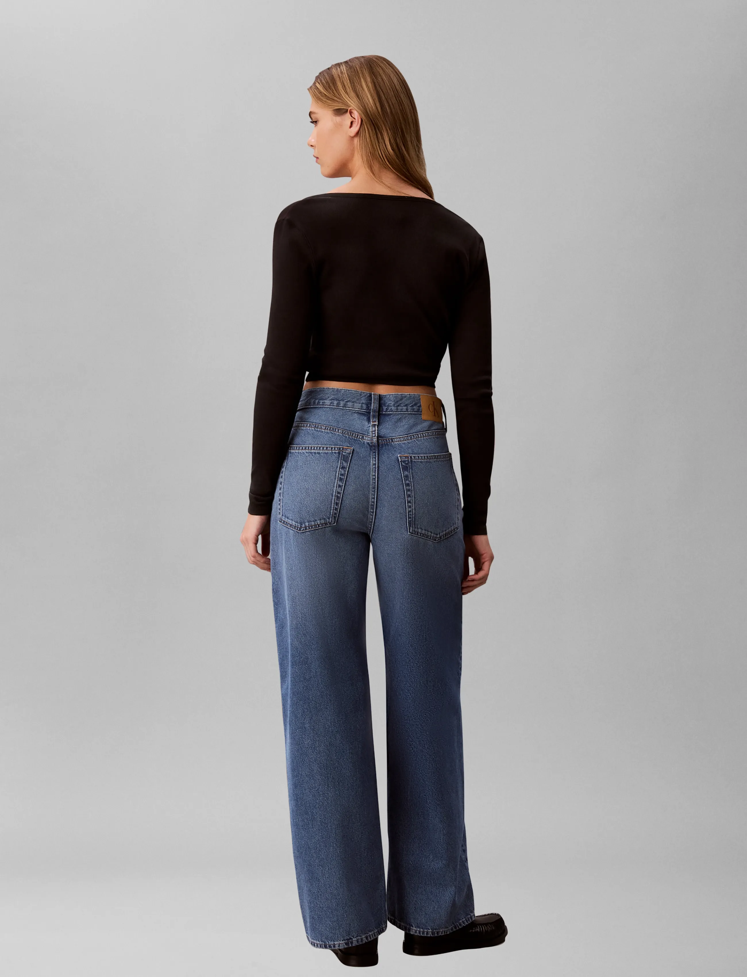 Calvin Klein Jeans - RELAXED BAGGY MYSTIC BLUE - laia säärega teksad - mystic blue - 2