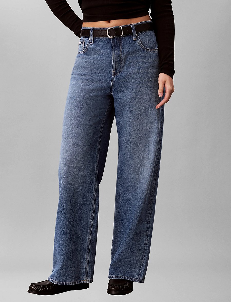 Calvin Klein Jeans - RELAXED BAGGY MYSTIC BLUE - laia säärega teksad - mystic blue - 3