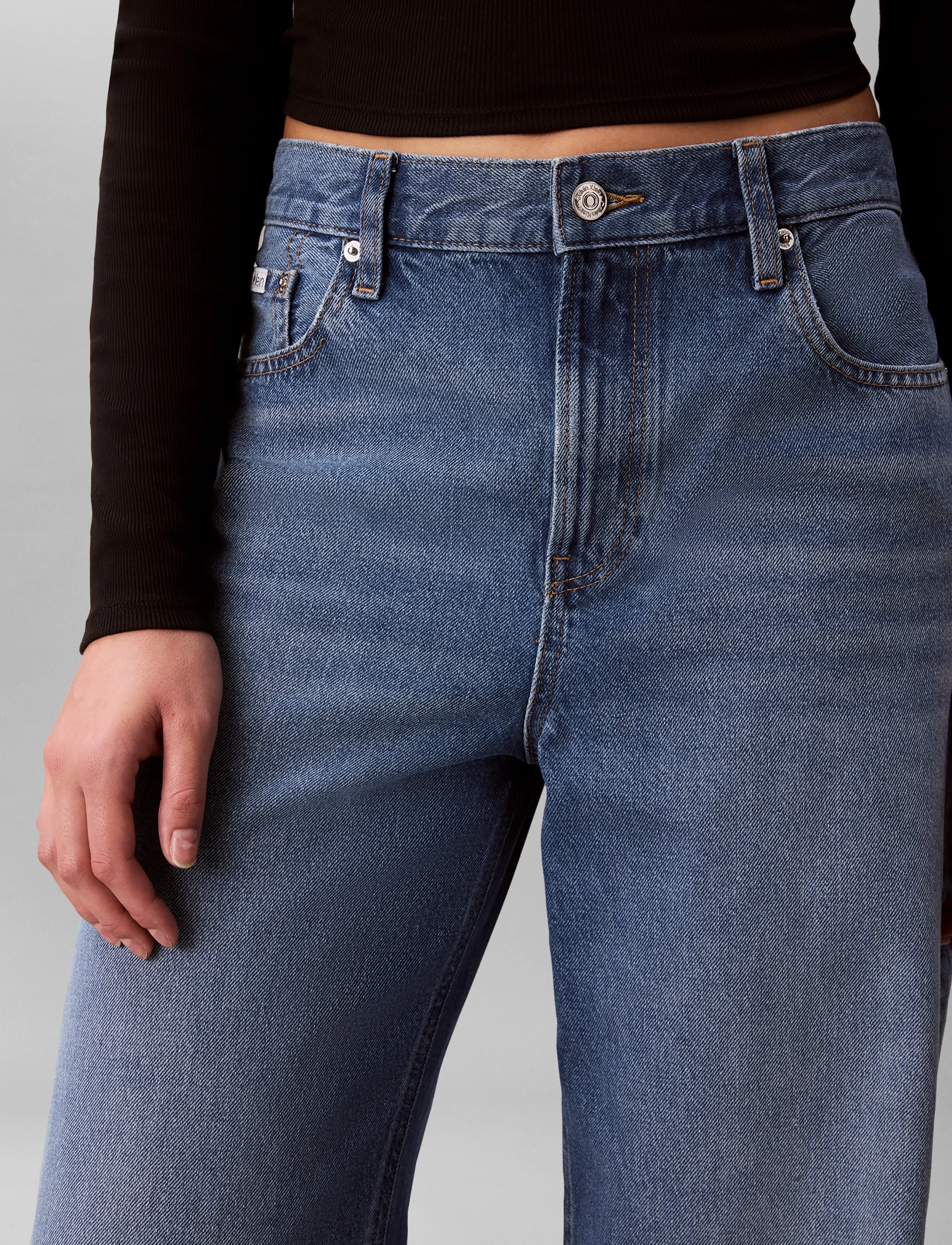 Calvin Klein Jeans - RELAXED BAGGY MYSTIC BLUE - laia säärega teksad - mystic blue - 4