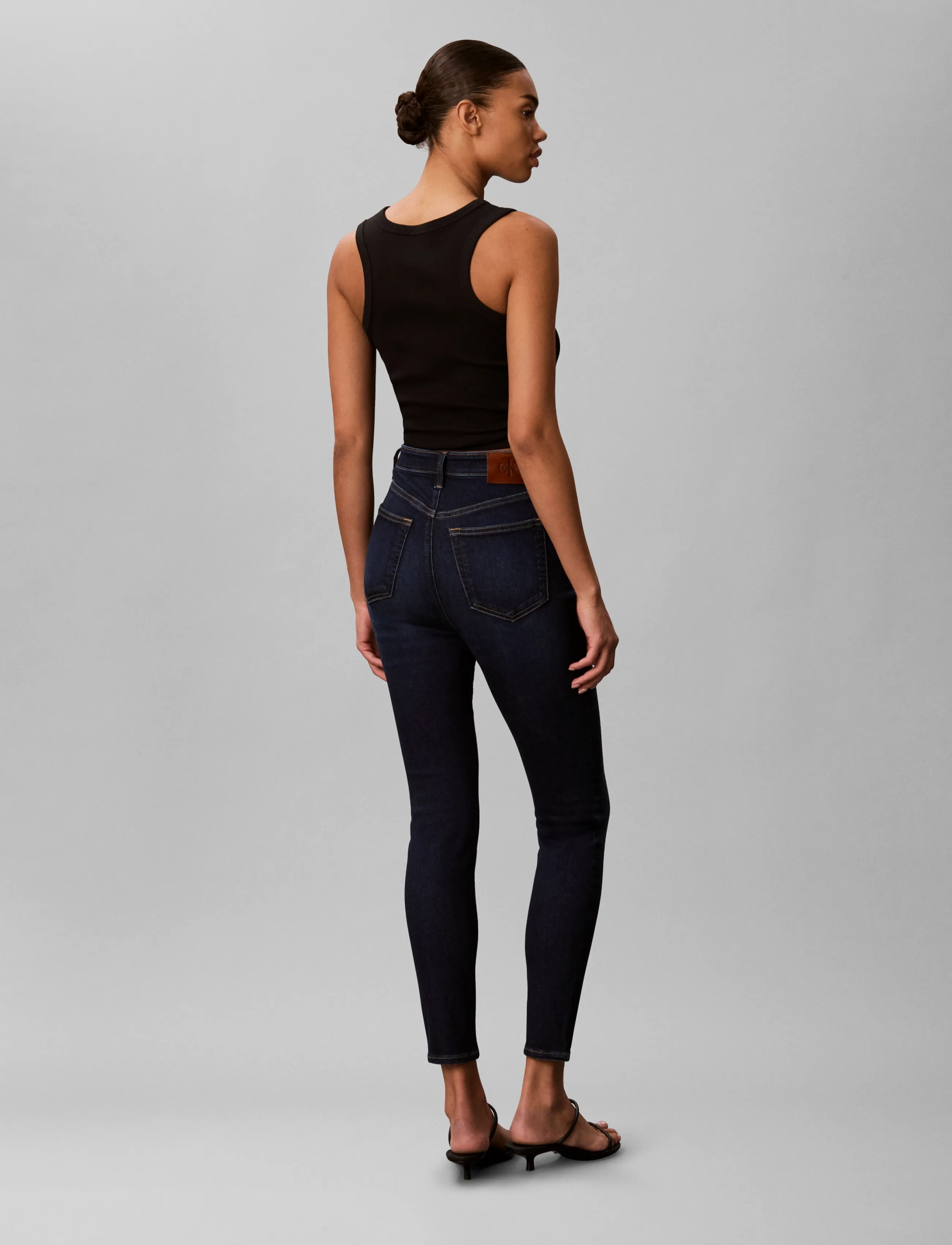 Calvin Klein Jeans - HIGH RISE SKINNY NAVY HARPER - navy harper - 2