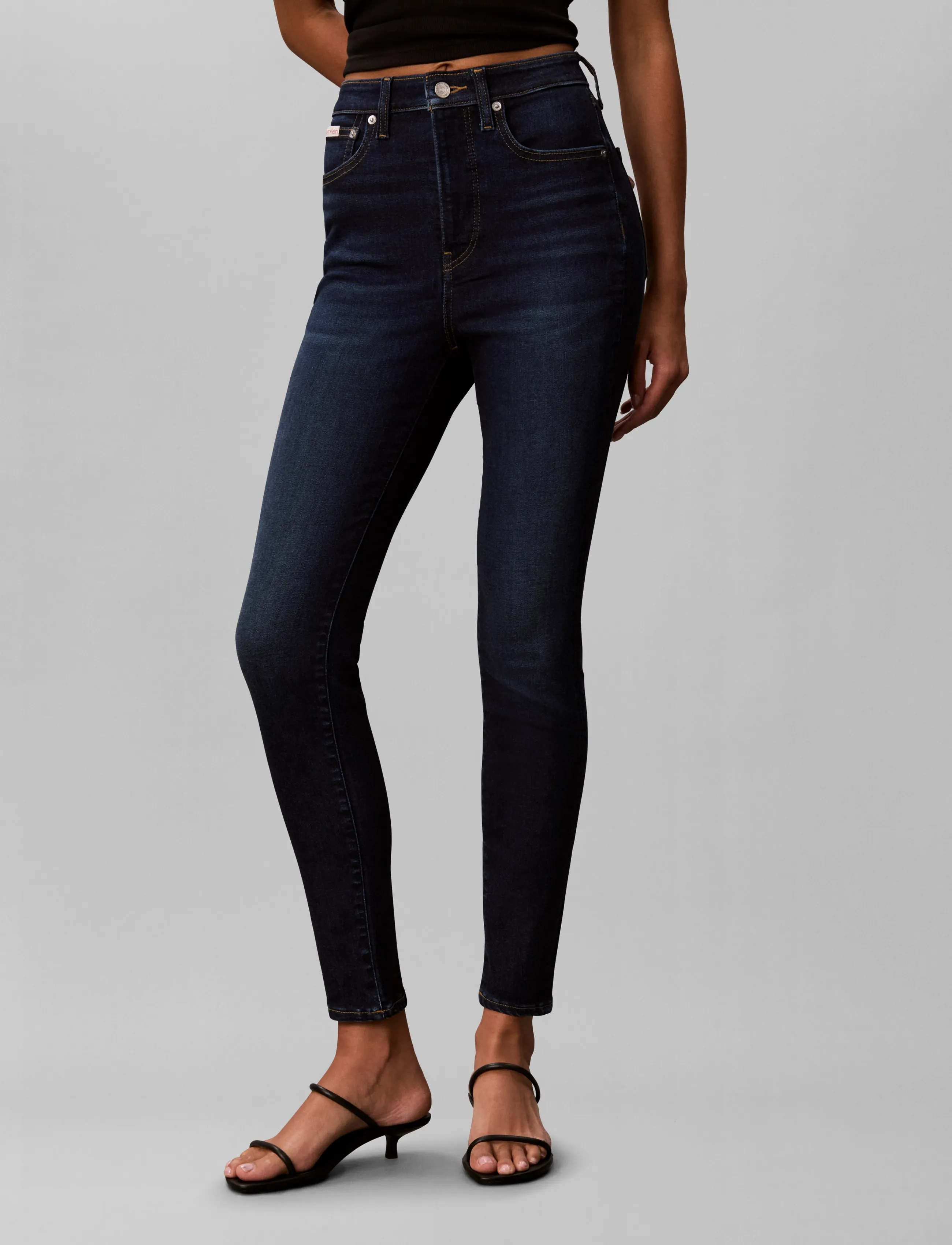 Calvin Klein Jeans - HIGH RISE SKINNY NAVY HARPER - navy harper - 3